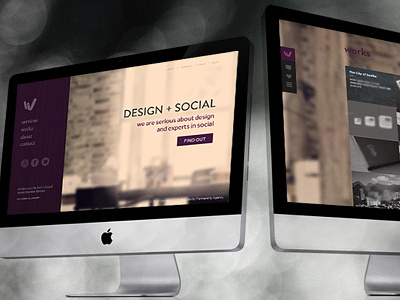 Designing an Agency Website full background interface menu ui ux webdesign