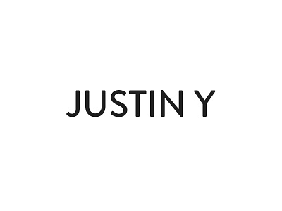 Ultra Minimal logo for Justin Y