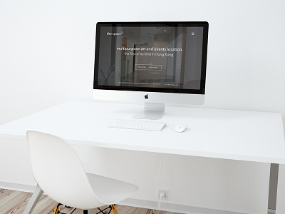 Website for Event Space design fullscreen fullwidth home mockup ui web design website