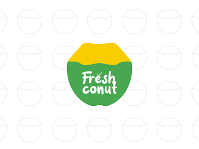 Freshconut - Logo branding coconut design drink food identity logo