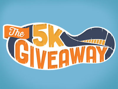 5K Giveaway 5k contest giveaway shoe vector work