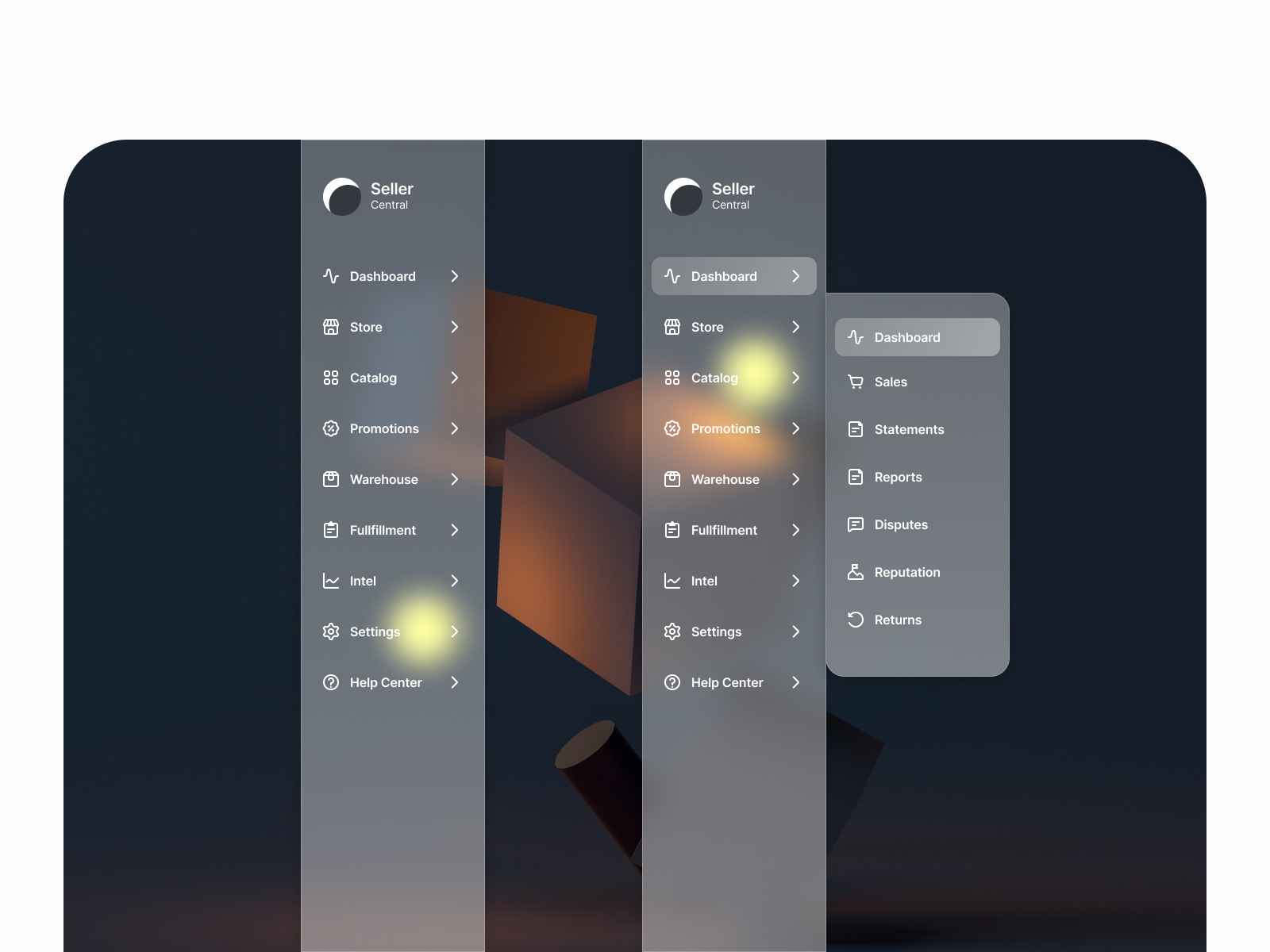Dashboard Sidebar Menu UI by Ali Hamza on Dribbble