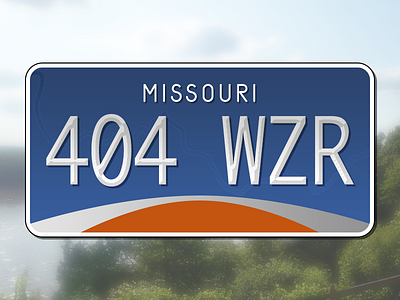 Missouri License Plate Concept