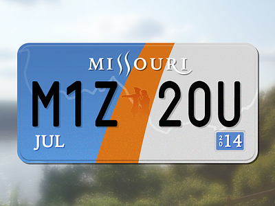 Unofficial Missouri State License Plate license plate missouri