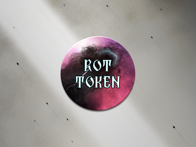 Rot Token Back - Board Game Piece