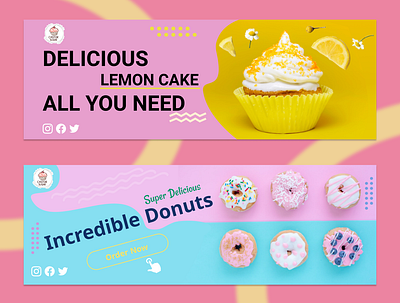 Banner Design banner design cake shop cakery vector