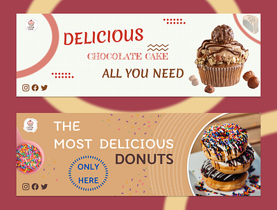 Banner Design 2 banner design cake shop design