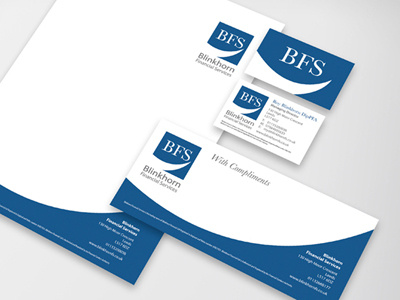 BFS Stationary corporate identity logo stationary