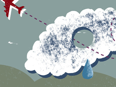Cloud Seeding editorial illustration print