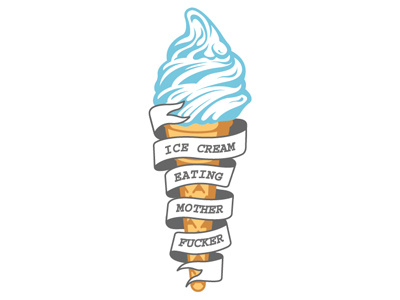 Ice Cream cone cream food graphic ice ice cream icon illustration scroll