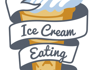 Ice Cream font graphic ice cream illustration script
