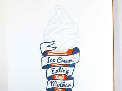 Ice Cream - Poster poster risograph
