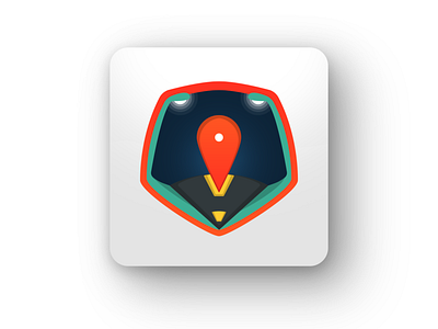 PubliTrack location app location pin logo night road tracking app