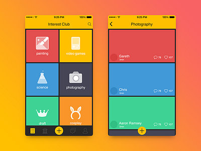 Student Social app app icon ui