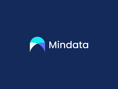 Maindata Logo -  Modern M Letter Logo Design