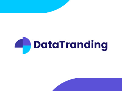 DataTranding - Modern logo design app icon banking blockchain branding colorful logo finance fintech graphic design logo logo design logodesigner minimalist modern logo money transfer startup ui website