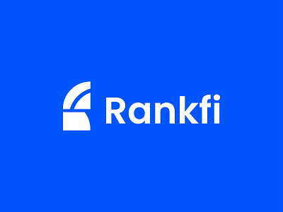 Rankfi Logo Design abstract logo app icon branding creative logo gradient logo icon identity letter logo logo logo mark logodesigner logotype minimalist logo modern logo startup tech typography ui website wifi