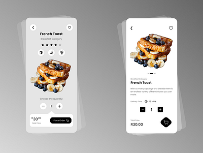Restaurant Item Page 😋🍔 app food order ubereats ui
