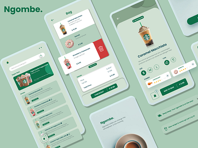 Coffee Order app coffee design figma ui ux web