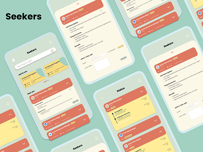Job Seekers Application design figma job job application ui ux