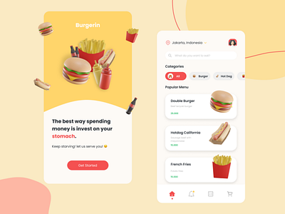 UI Design - Burgerin