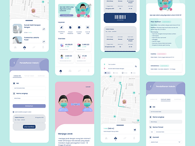 UI Design Vaccine App 3d app dashboard design figma form illustration maps onboarding ui ux vaccine vaccineapp