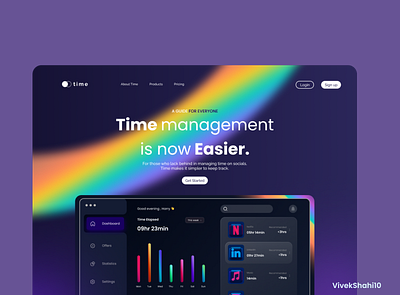 Time Tracker Concept Website