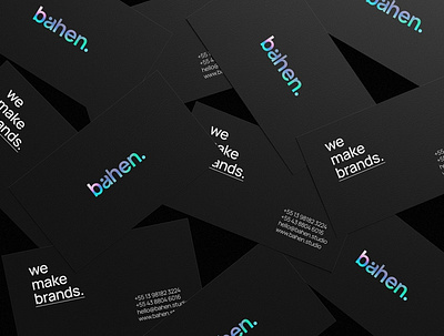 Bahen Studio - Business card brand brand identity branding branding design business card design graphic design logo logotype minimal