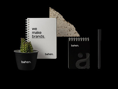 Bahen Studio brand brand identity branding branding design design graphic design logo logotype minimal typography