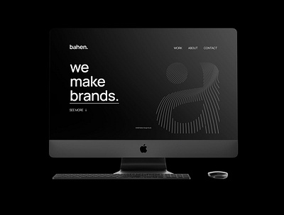 Bahen Studio - Web Site brand brand identity branding branding design design graphic design logo logotype minimal typography