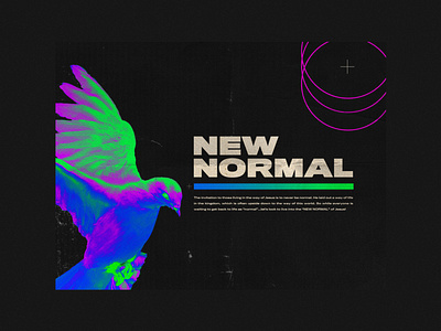 NEW NORMAL branding church design clean color design minimal neon retro series art texture typography vintage