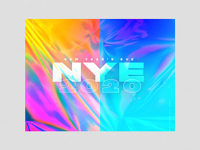 NYE 2020 branding church design clean color design series art texture typography