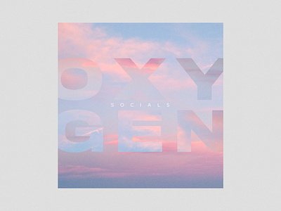 OXYGEN ALBUM ART album art branding clean design minimal music typography