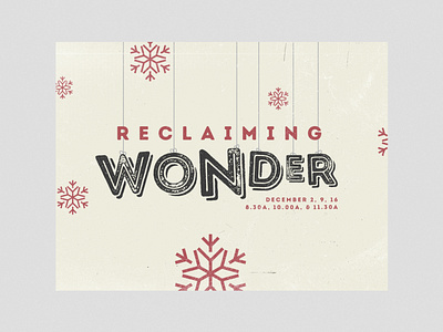 RECLAIMING WONDER