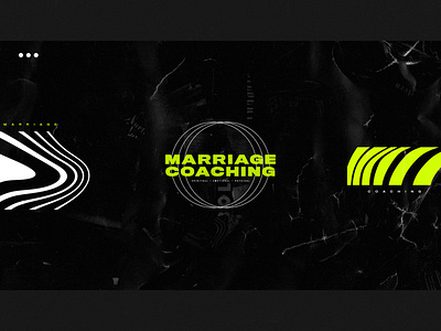 Marriage Coaching branding church design design distorted logo typography