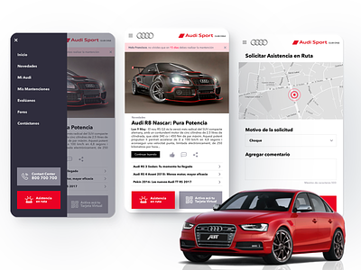 Audi Diseño App Mobile app design diseño ui diseño ux mobile movil soho soho ui soho ux ui ui design ux ux design
