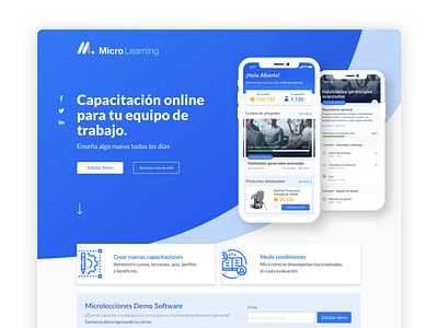 Landing Page MicroLearning App