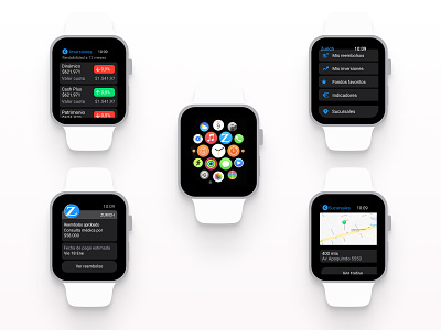 Zurich Seguros · App SmartWatch AppleWatch app diseño ui diseño ux seguros smartwatch soho ui soho ux ui design ux design