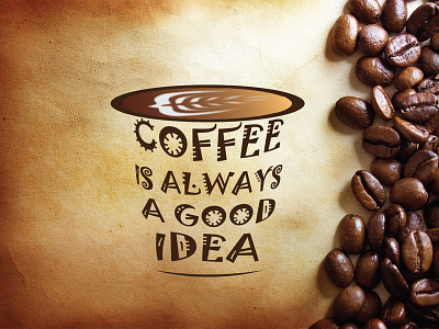 Coffee Typography coffee design graphic design illustration textillustration typography vector