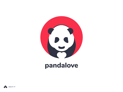 Panda Love branding design graphic design identity logo
