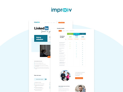 Improov (Website redesign) courses design figma online redesign ui uiux ux web website