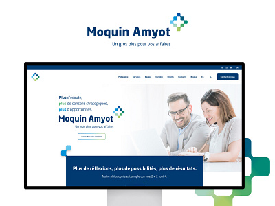 Moquin Amyot (website redesign) branding and identity business design figma finance illustrator photoshop ui ux website
