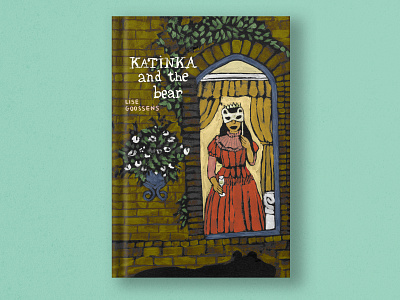 Illustrated children's book cover bear book cover book illustration bookcover castle childrens book childrens book illustration illo illustrated book cover illustration kidlit kidlit illustration mask princess window