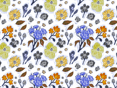 Repeating flower pattern