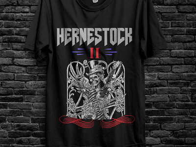 HERNESTOCK HORROR T-Shirt best t shirt design best typography design horror art