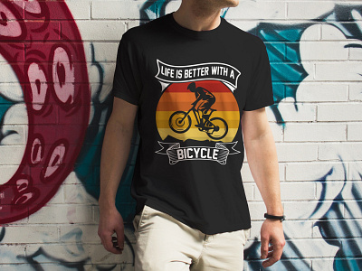 Life is Better with a BICYCLE best t shirt design t shirt design vintage t shirt