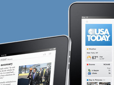 USA TODAY for iPad blue ipad newspaper tablet usatoday