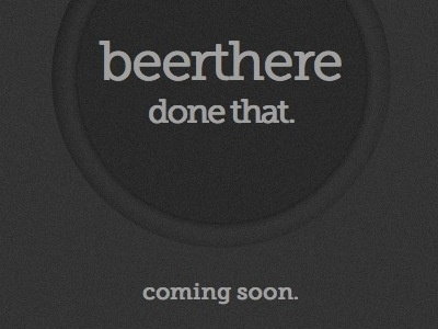Coaster beer beerthere landing page mobile museo slab texture typekit web app