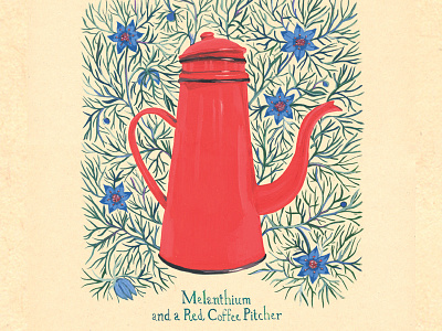 Red Coffee Pitcher