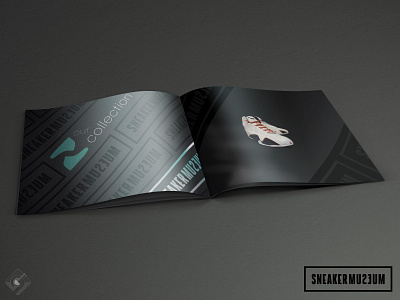 Sneaker Museum Collection Booklet Concept branding design minimal vector